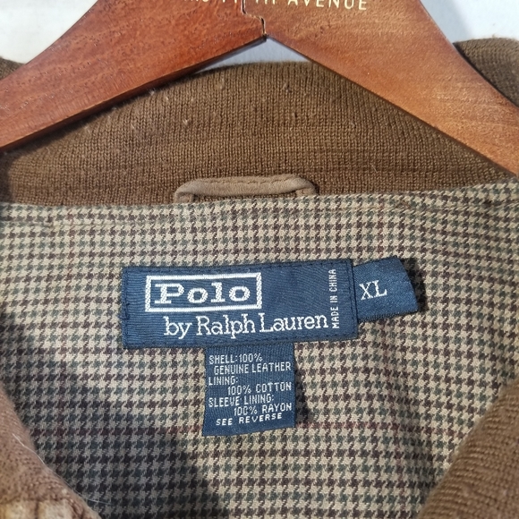 Polo Brown suede leather XL jacket - Picture 5 of 8